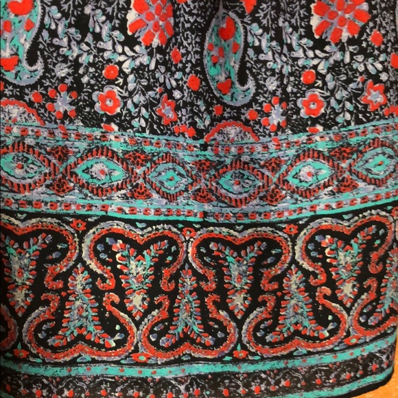 Boho paisley print strappy dress with pockets - Picture 2 of 8